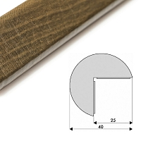Ochranný profil 2, khaki dřevo, Ø 4 cm × 500 cm